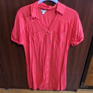 Guess dress, coral. Never been worn.